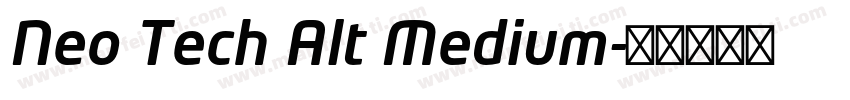 Neo Tech Alt Medium字体转换